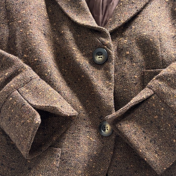 Women's Vintage Brown Sunny Choi Tweed Blazer Made in Canada - Picture 11 of 11